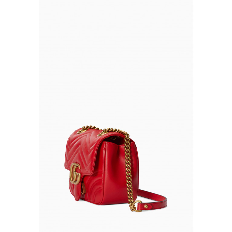 Gucci - GG Marmont Mini Shoulder Bag in Matelassé Chevron Leather