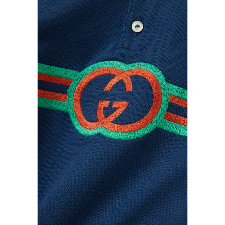 Gucci - Logo Detail Romper in Cotton