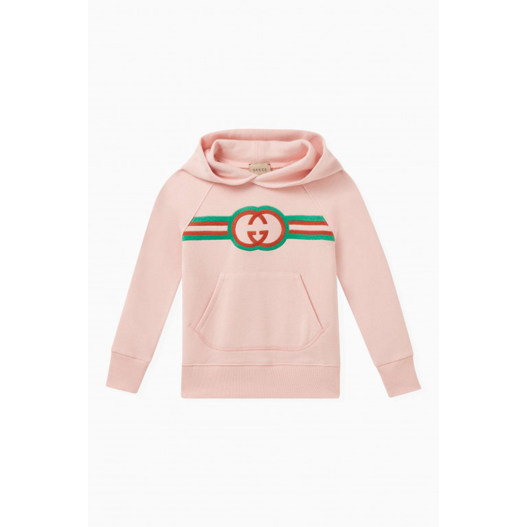 Gucci - Logo-motif Hoodie in Cotton