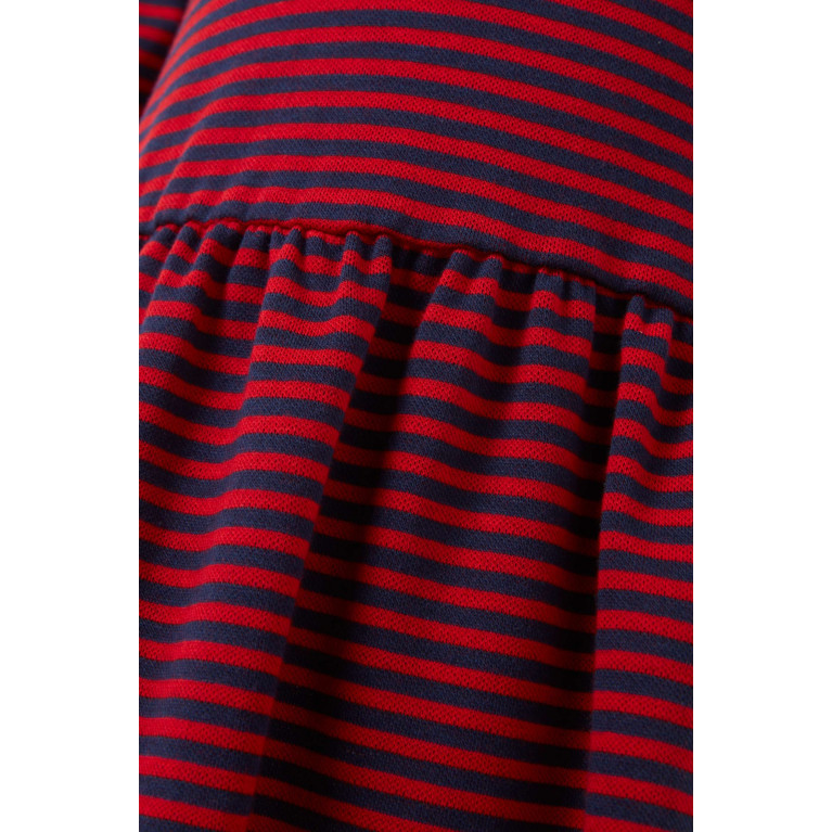 Gucci - Striped Logo Dress in Cotton