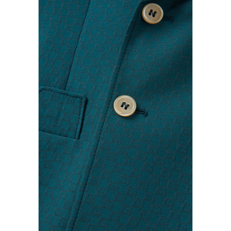 Gucci - Monogram-print Jacket in Wool-blend
