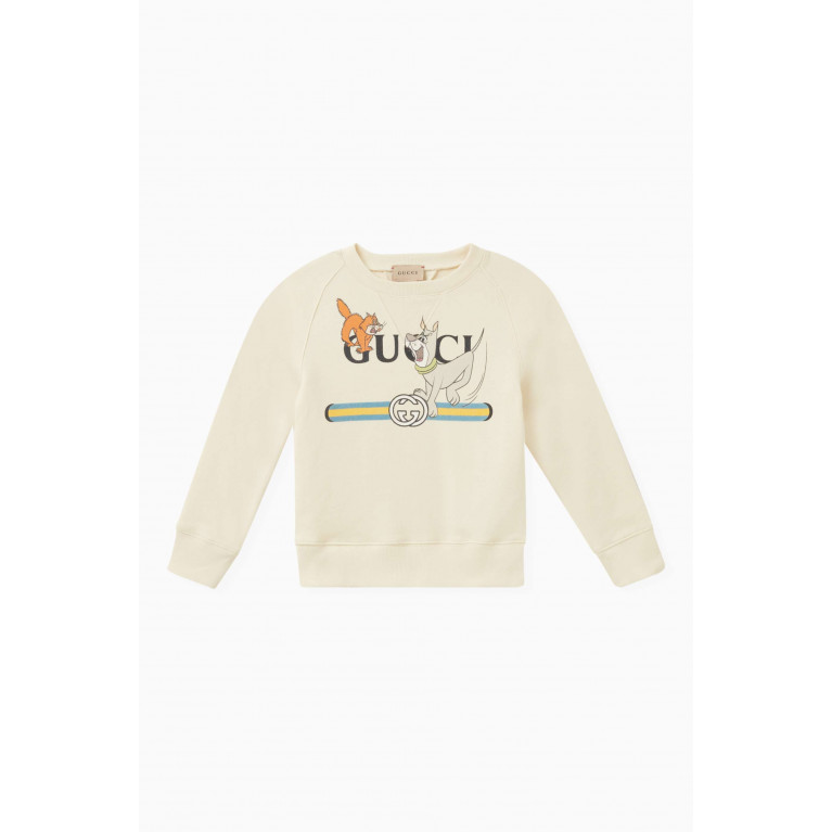 Gucci - Graphic Logo Sweatshirt in Cotton