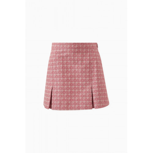 Gucci - Double G Logo Skirt in Cotton-blend Jacquard