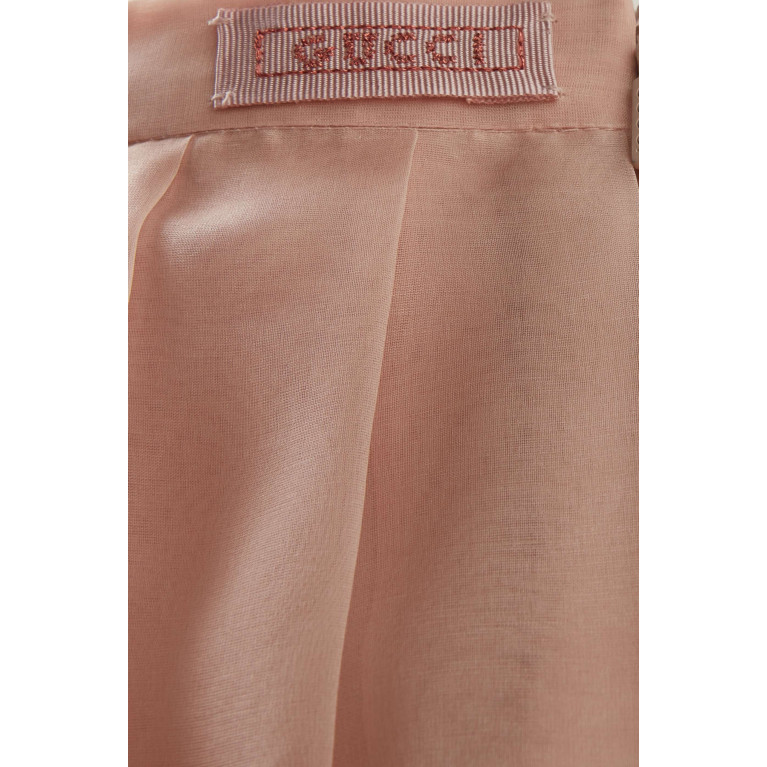 Gucci - Pleated Skirt in Silk-organza