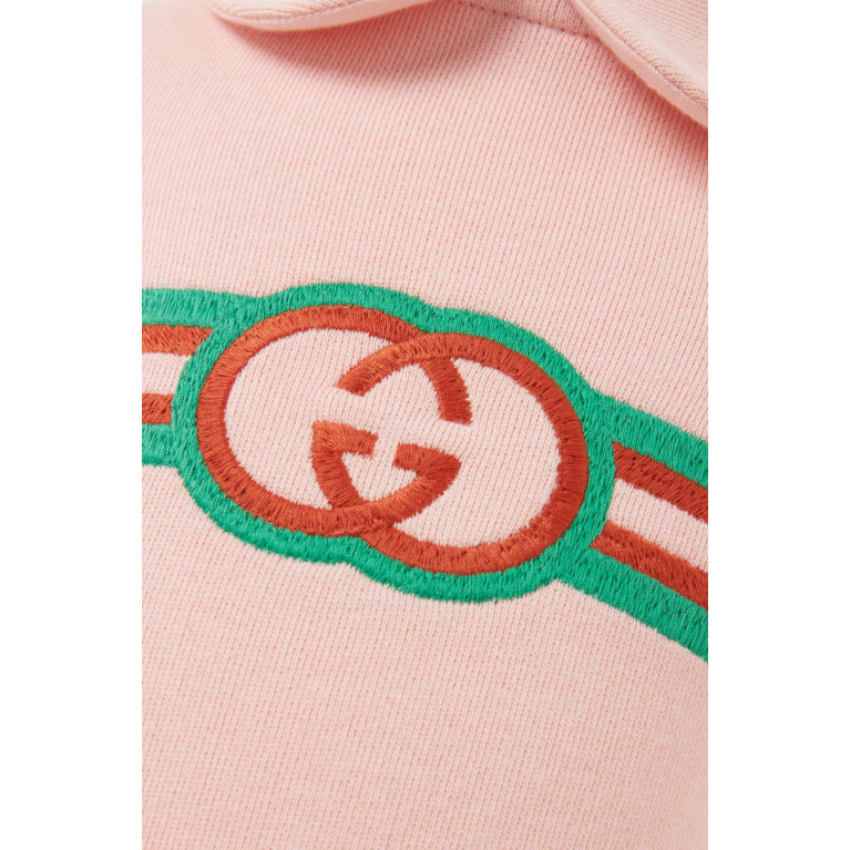 Gucci - Logo-embroidery Dress in Cotton