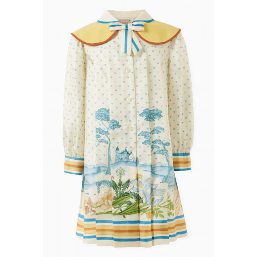 Gucci - Landscape-detail Dress in Silk