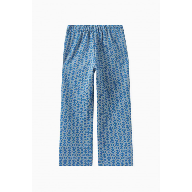 Gucci - Double G Logo Pants in Cotton-jacquard