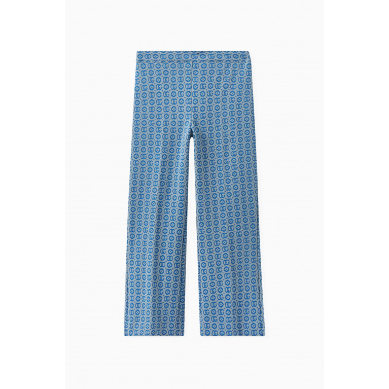Gucci - Double G Logo Pants in Cotton-jacquard
