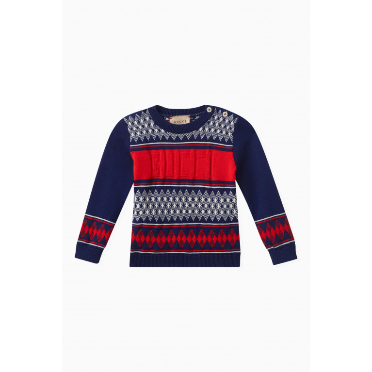 Gucci - Logo Sweater in Wool-jacquard