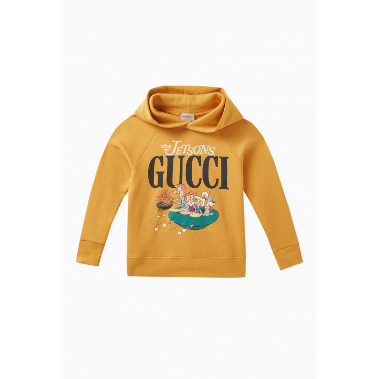 Gucci - The Jetsons Print Hoodie in Felted Cotton-jersey