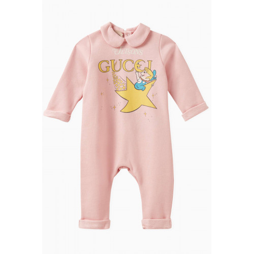 Gucci - The Jetsons Print Romper in Felted Cotton-jersey