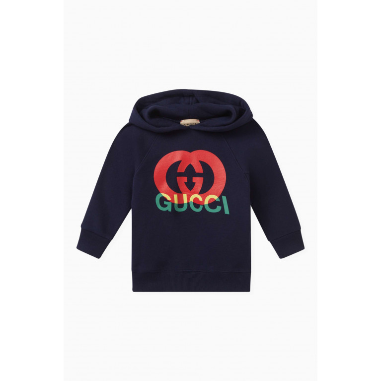 Gucci - Logo-detail Hoodie in Cotton