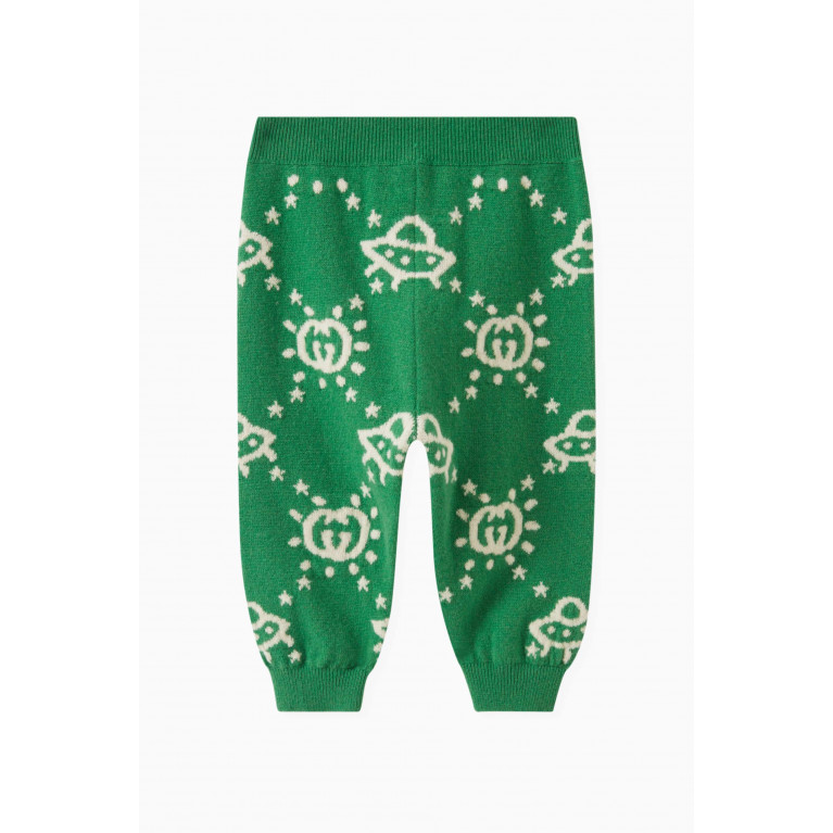 Gucci - Logo Print Pull On Pants in