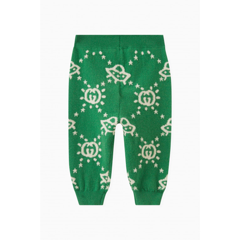 Gucci - Logo Print Pull On Pants in