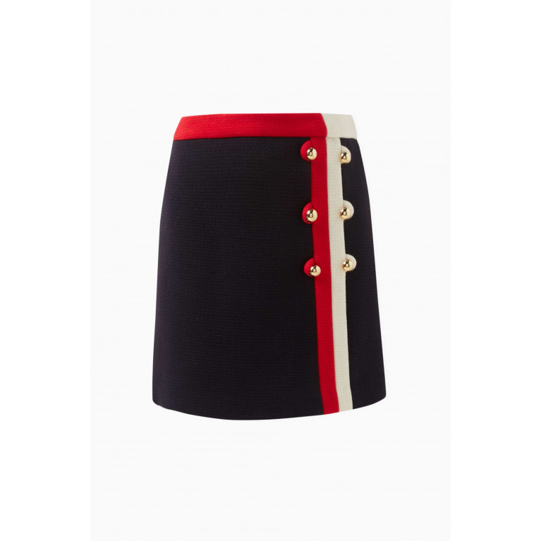 Gucci - Colour-block Skirt in Wool-knit