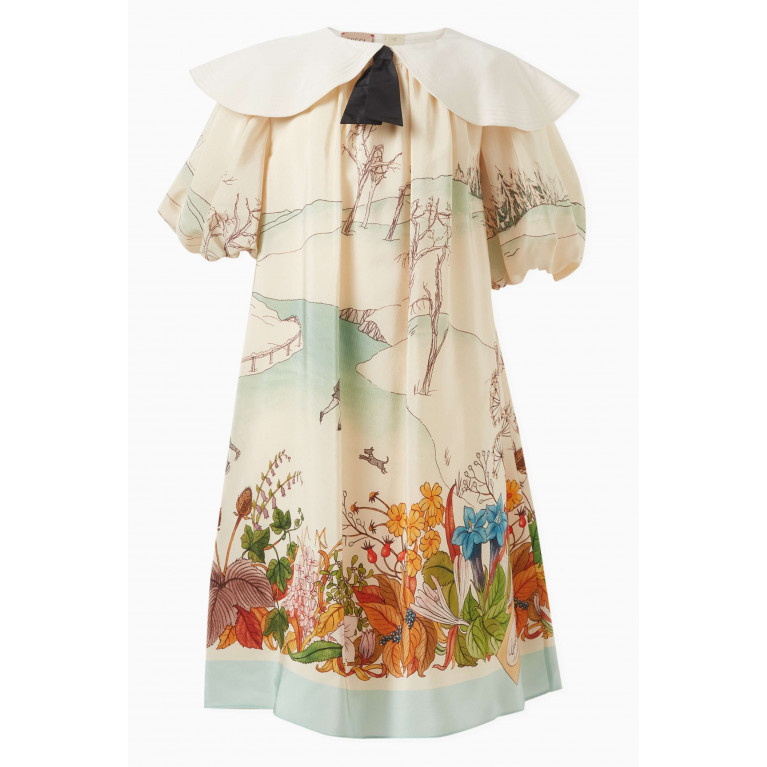 Gucci - Graphic-print Dress in Silk