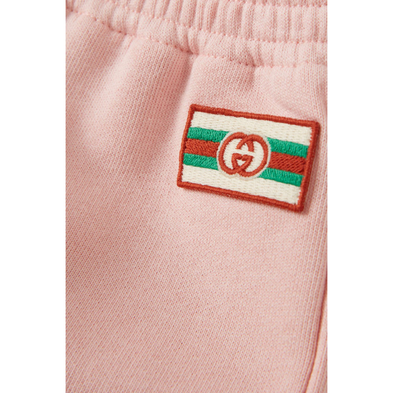 Gucci - Logo-patch Trousers in Cotton
