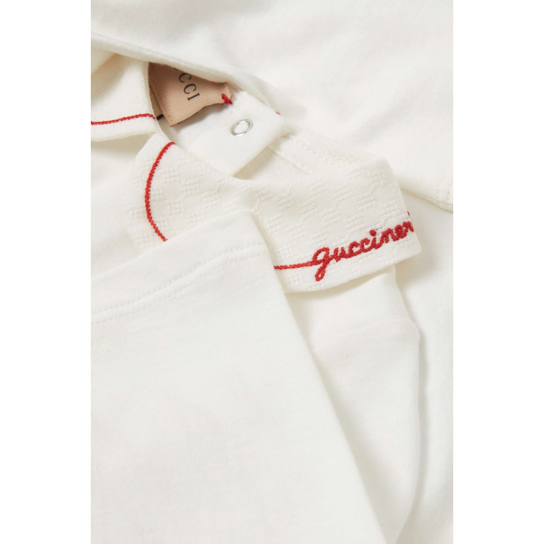 Gucci - x OshKosh B’gosh© Logo-embroidered Bodysuit in Cotton-jersey