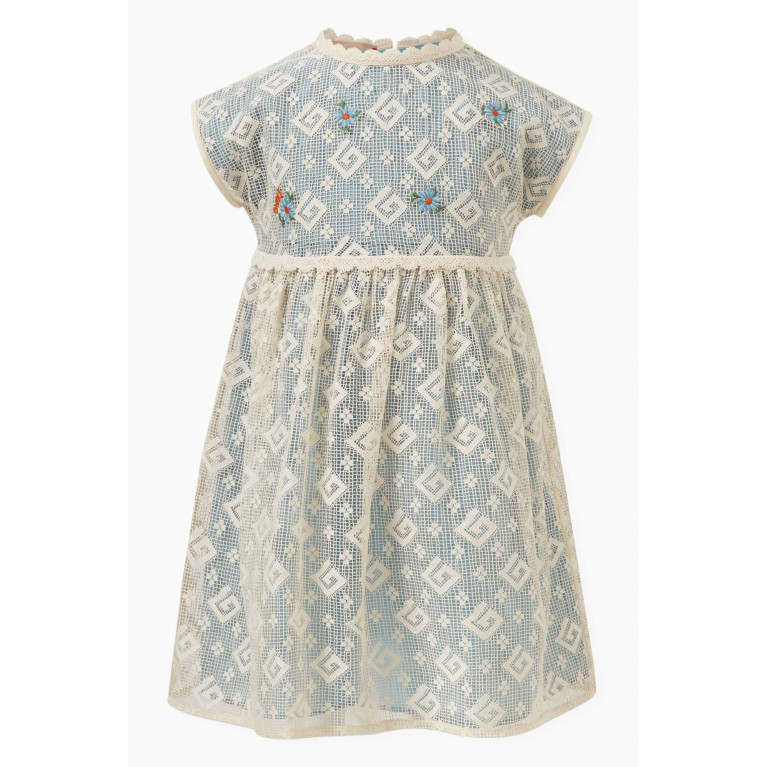 Gucci - GG Embroidered Dress in Lace