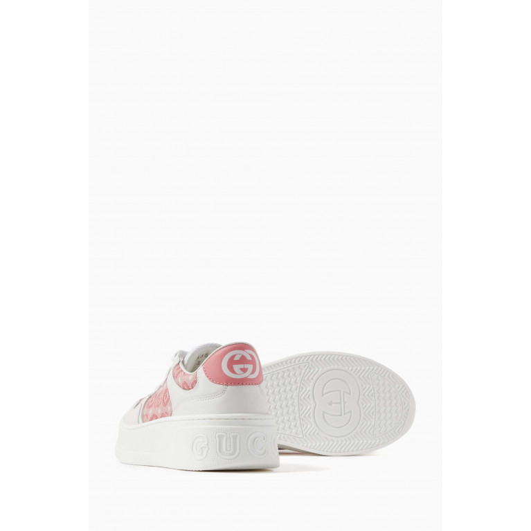 Gucci - GG Monogram Platform Sneakers in Cotton Jacquard