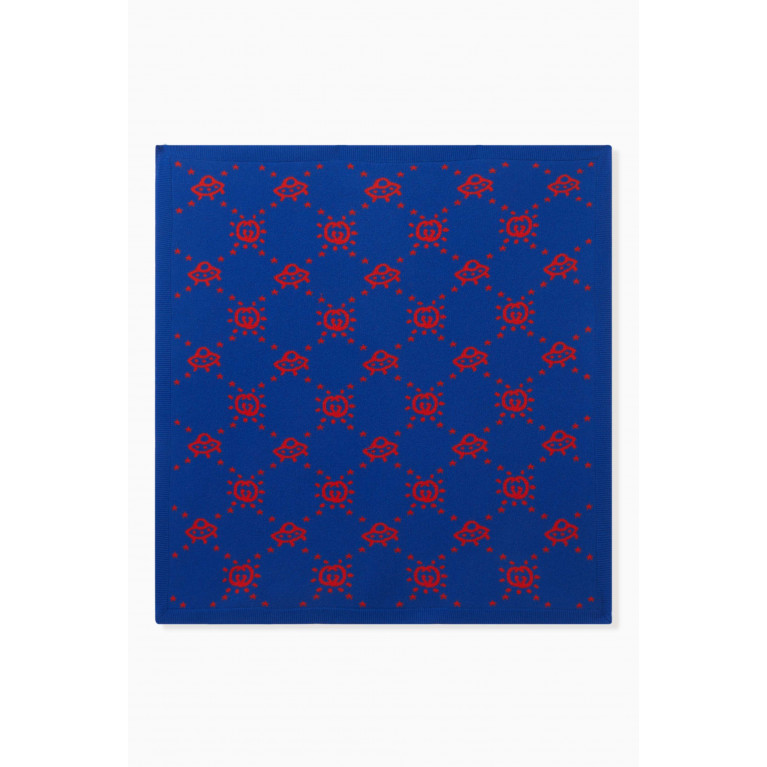 Gucci - UFO Logo-motif Blanket in Wool