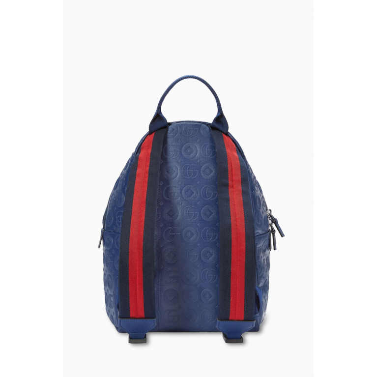 Gucci - Double G Geometric Backpack in Canvas