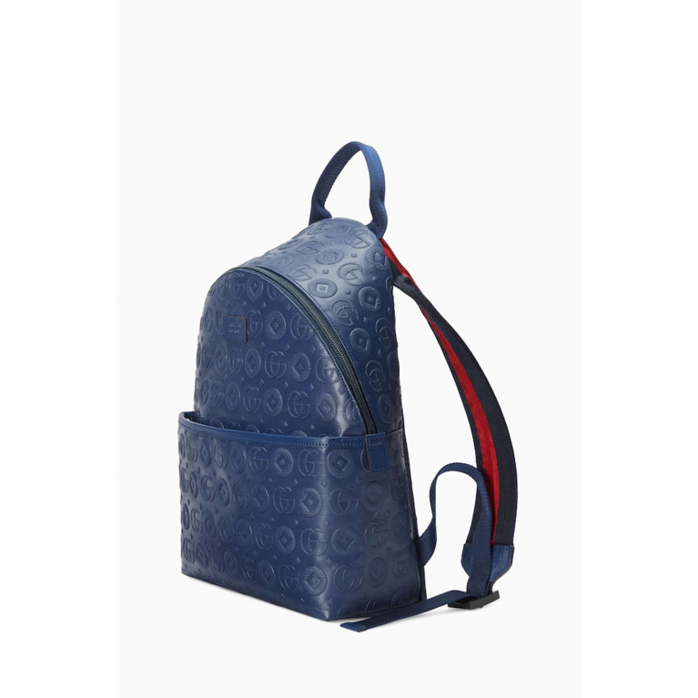 Gucci - Double G Geometric Backpack in Canvas