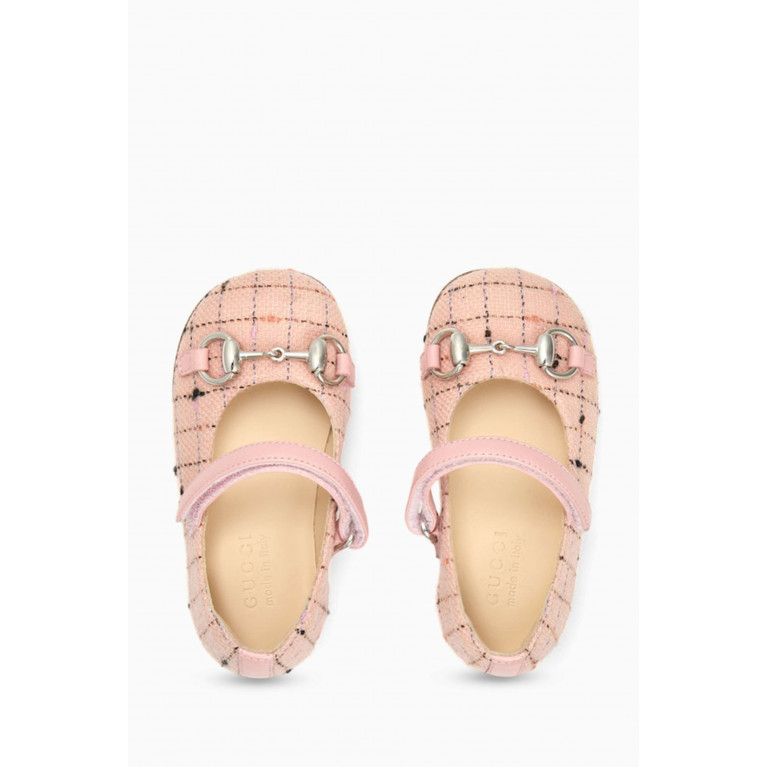 Gucci - Horsebit Ballerina Shoes in Wool