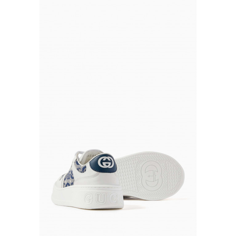Gucci - GG Monogram Platform Sneakers in Cotton Jacquard