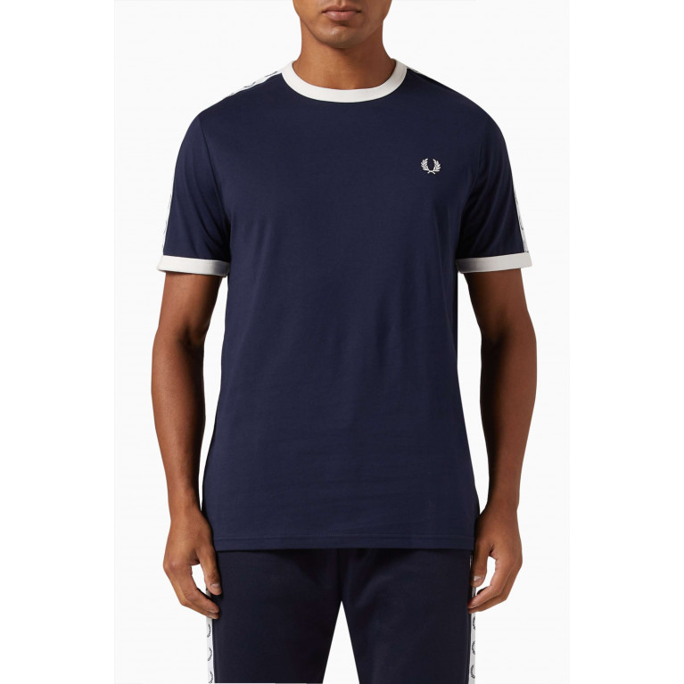 Fred Perry - Taped Ringer T-shirt in Cotton Jersey
