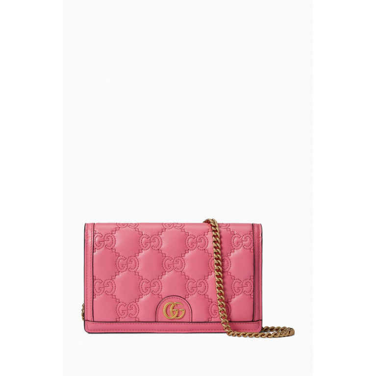 Gucci - Chain Wallet in GG Matelassé Leather