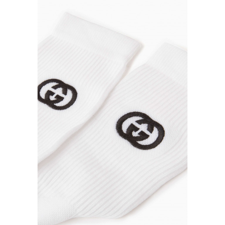 Gucci - Interlocking GG Socks in Cotton-blend