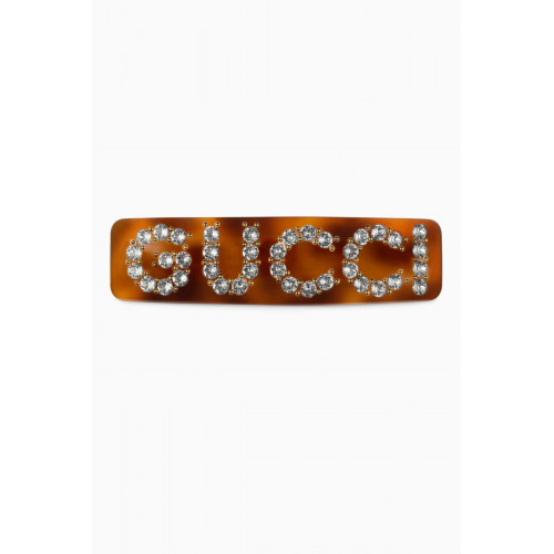 Gucci - Gucci Crystal Hair Clip in Resin