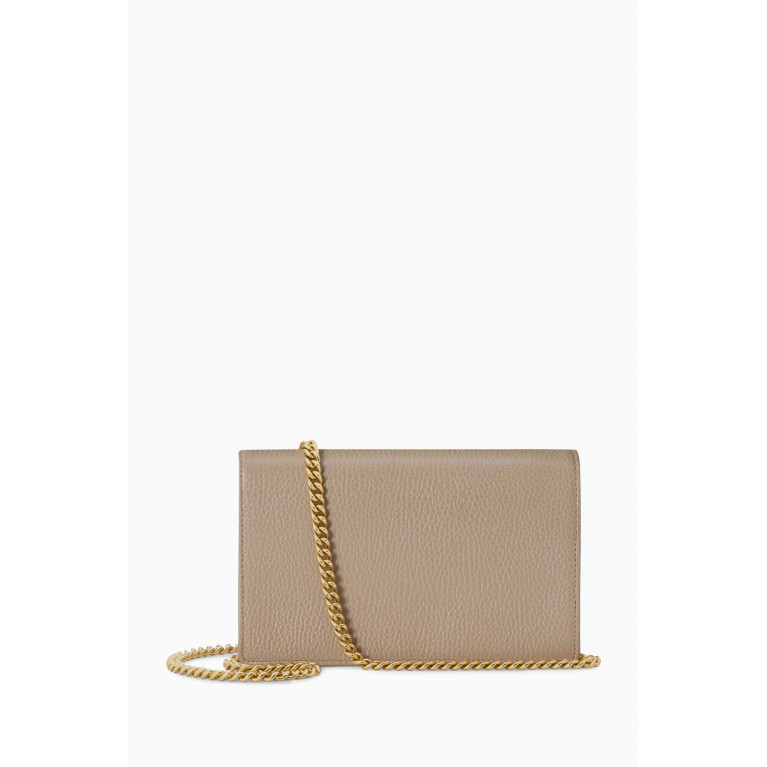 Gucci - Mini GG Marmont Crossbody Chain Bag in Leather