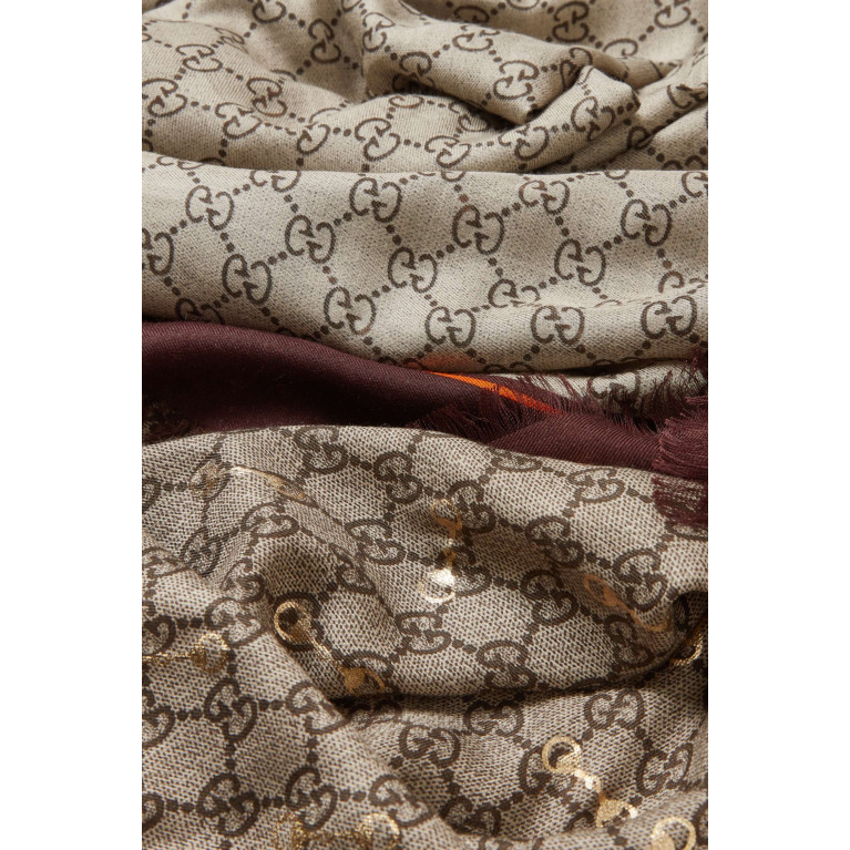 Gucci - Horsebit Shawl in Silk & Modal