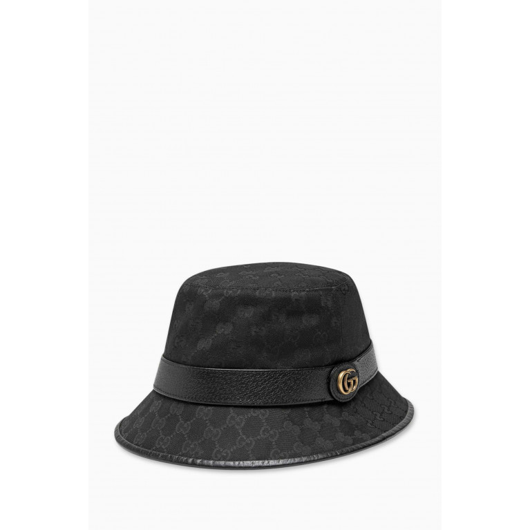 Gucci - Double G Bucket Hat in GG Canvas
