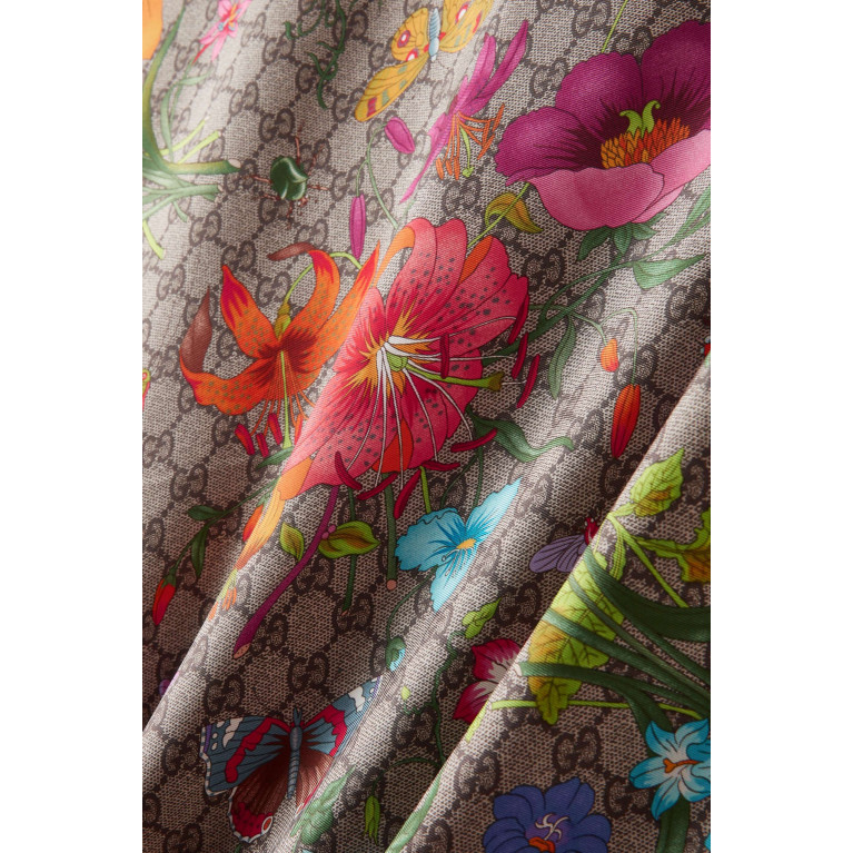 Gucci - GG Flora-print Scarf in Silk