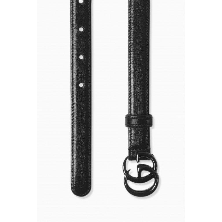 Gucci - GG Marmont Reversible Thin Belt in Leather