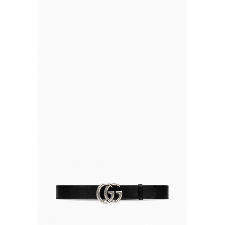 Gucci - GG Marmont Reversible Belt in GG Supreme Canvas & Leather