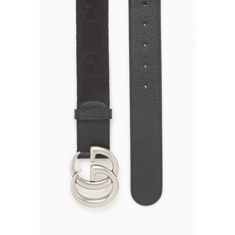 Gucci - GG Marmont Belt in Canvas & Leather