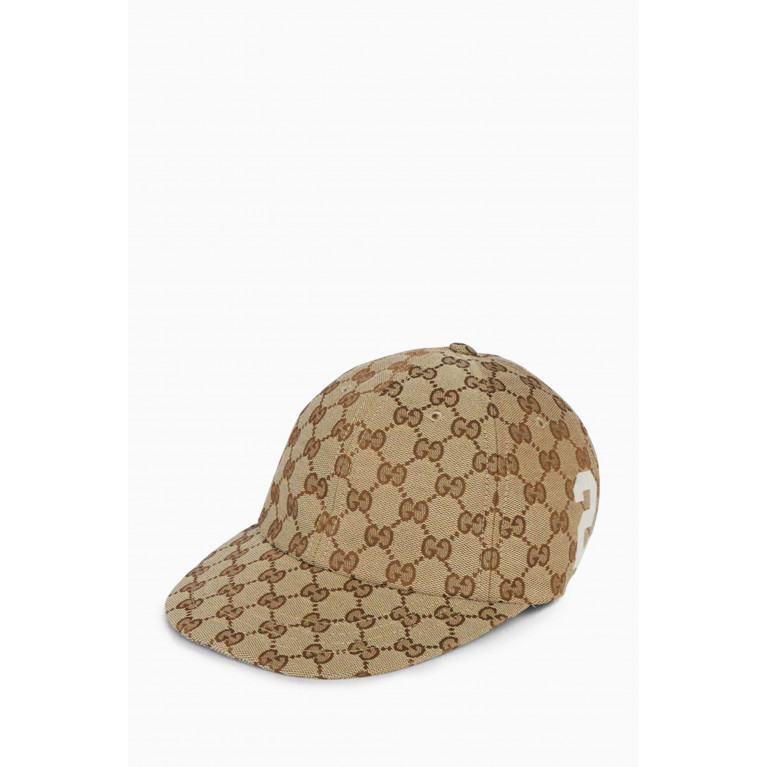 Gucci - Gucci Patch Baseball Hat in GG Cotton Canvas