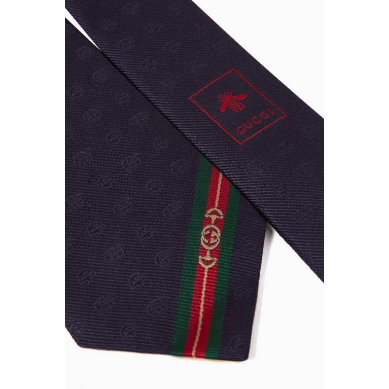Gucci - Printed Tie in Jacquard Silk