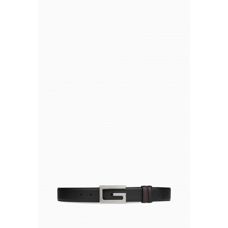 Gucci - Square G Reversible Belt in Leather