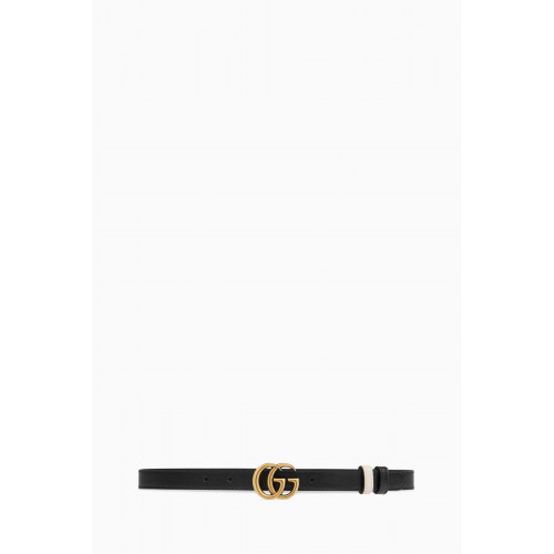 Gucci - GG Marmont Reversible Thin Belt in Leather