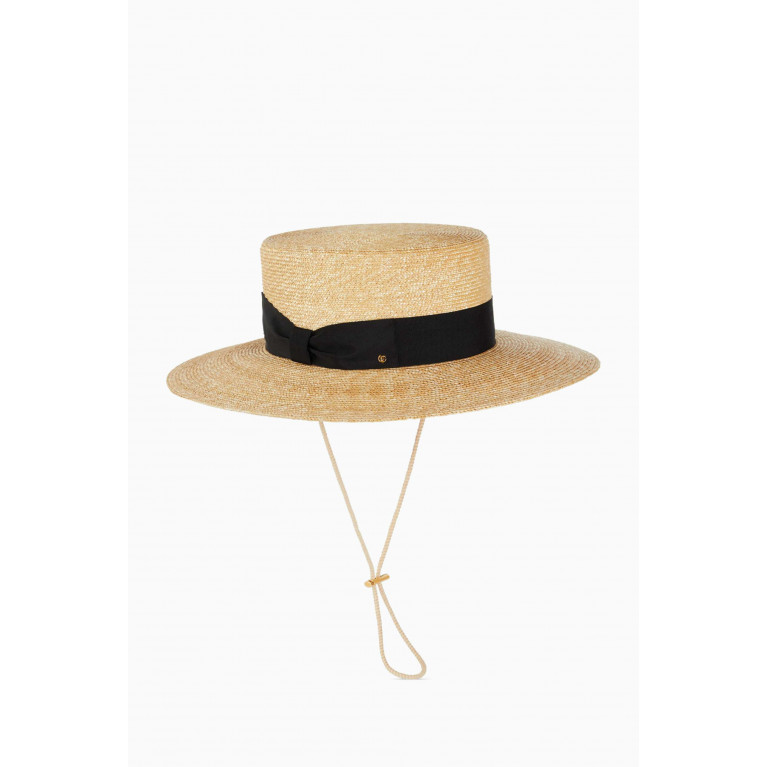 Gucci - Boater Hat in Straw