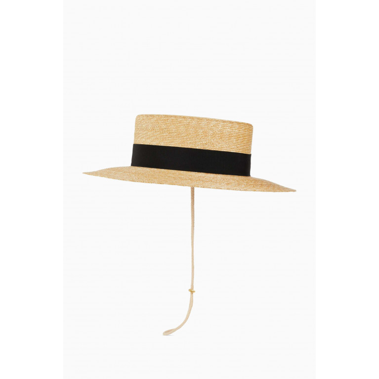 Gucci - Boater Hat in Straw