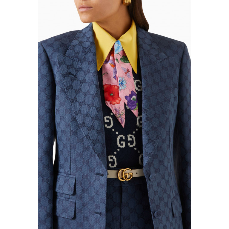 Gucci - Floral-print Neck-tie in Silk-twill