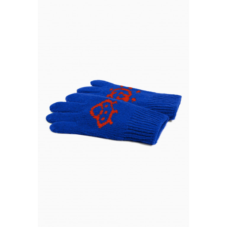 Gucci - Interlocking G & UFO Gloves in Wool Knit