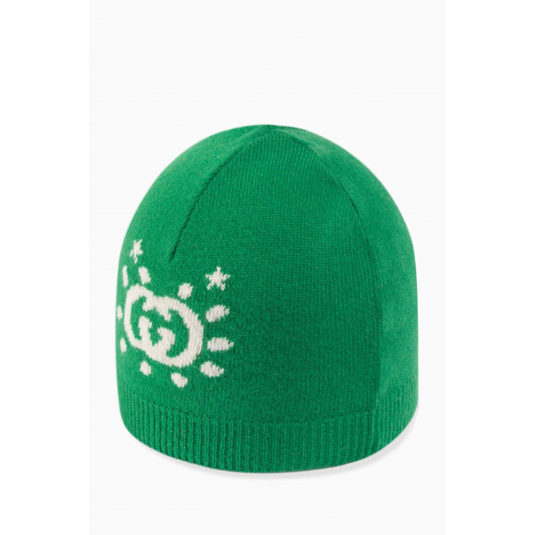 Gucci - Interlocking G & UFO Hat in Wool Knit
