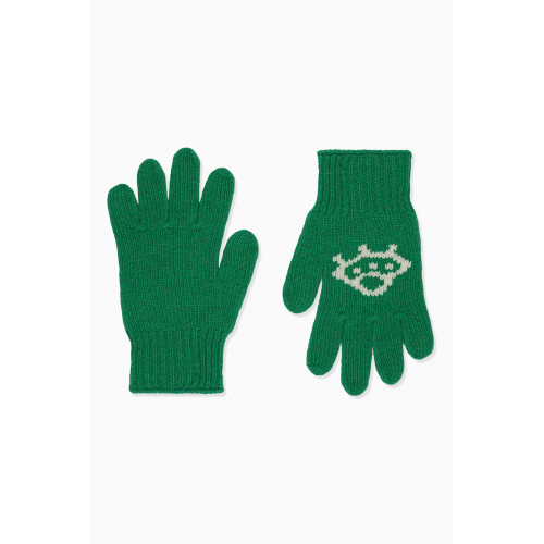 Gucci - Interlocking G & UFO Gloves in Wool Knit